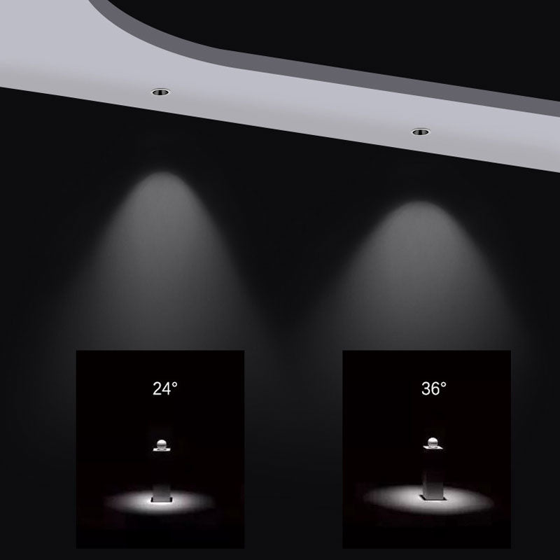 10W HOTEL LIVING ROOM SPOTLIGHT COB ANTI-GLARE HIGH DISPLAY INDEX LED CEILING DOWNLIGHT FRAMELESS EMBEDDED SPOTLIGHT