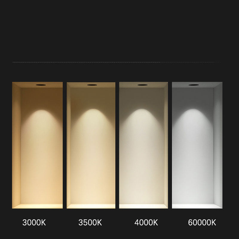 10W HOTEL LIVING ROOM SPOTLIGHT COB ANTI-GLARE HIGH DISPLAY INDEX LED CEILING DOWNLIGHT FRAMELESS EMBEDDED SPOTLIGHT