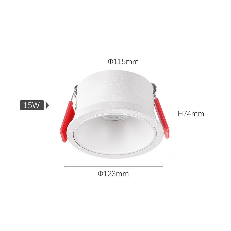 15W EMBEDDED ANTI-GLARE SPOTLIGHTLED CEILING LIGHT HOME LIVING ROOM WALL WASHER LIGHT COB NARROW EDGE DOWNLIGHT