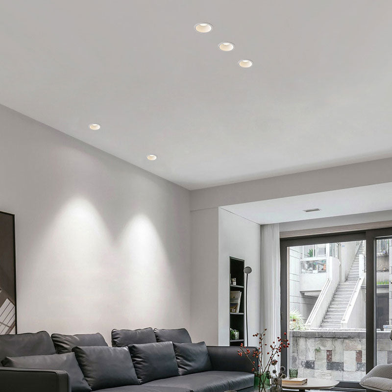 15W LIVING ROOM NARROW BORDER HONEYCOMB ANTI-GLARE SPOTLIGHT EMBEDDED LED ROUND CEILING LIGHT