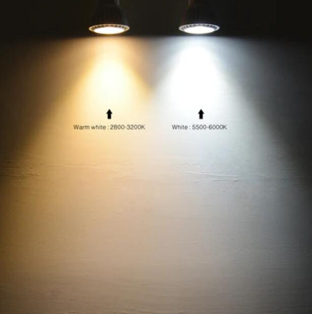 4Pack 3W/5W/7W 12V AC/DC LED Spotlight MR16 LED Bulb Light GU5.3 Bi-Pin Base White Aluminum Housing 30° Beam Angle