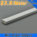 Wholesale LED Aluminium Channel 8mm Recessed U Type LED Aluminum Channel 1 meter(39.4inch)  LED Profile Inside Width 12.2mm