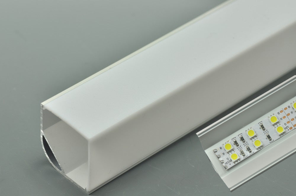 Super 20mm Strip LED Aluminium Extrusion Recessed LED Aluminum Channel 1 meter(39.4inch)  LED Profile