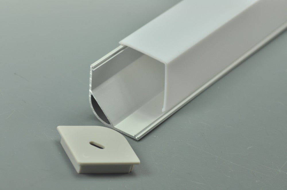 Super 20mm Strip LED Aluminium Extrusion Recessed LED Aluminum Channel 1 meter(39.4inch)  LED Profile