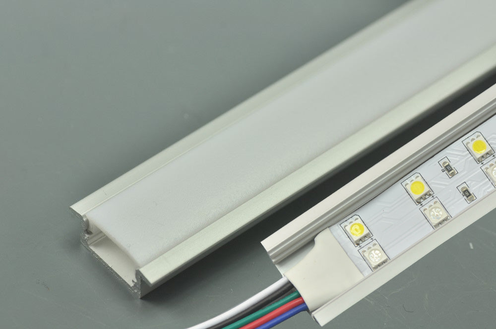 Super wide 23.5mm Strip Recessed  LED Aluminium Extrusion Recessed LED Aluminum Channel 1 meter(39.4inch)  LED Profile