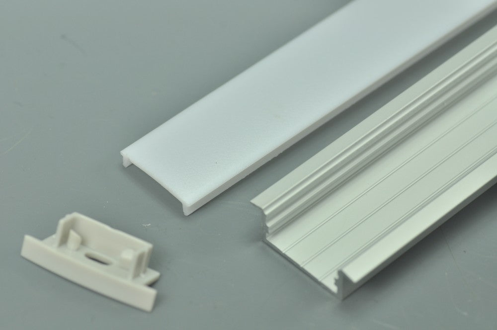 Super wide 23.5mm Strip Recessed  LED Aluminium Extrusion Recessed LED Aluminum Channel 1 meter(39.4inch)  LED Profile