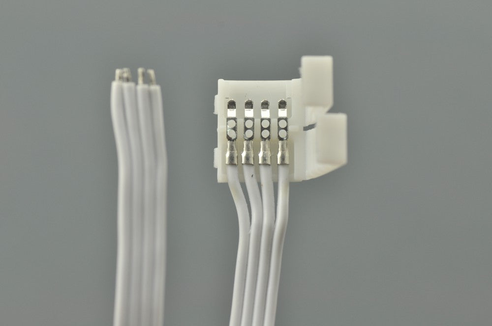4 Pin 15.8CM Male Connector Cable for 5050 3528 5630 RGB LED light Strip Cord Clip