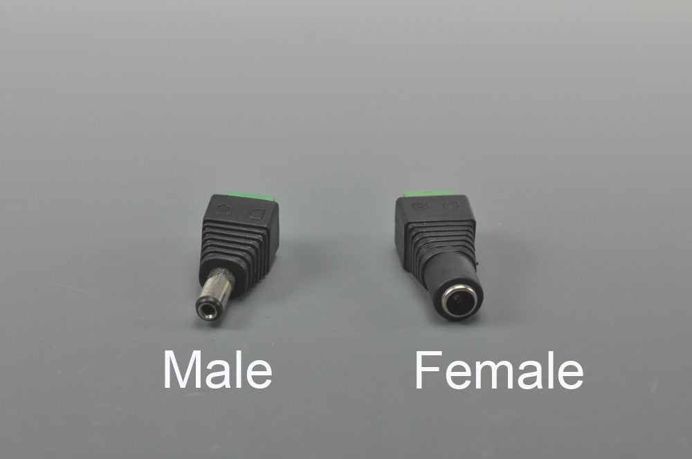 Easy Connector female male For LED Strip Light 3528 /5050 connect dc Adapter Power Supply