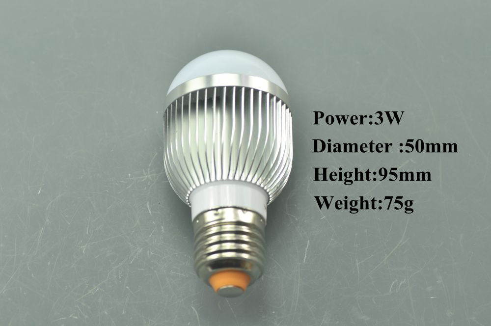 Ultra Bright 3W 4W 5W 7W E27 Dimmable Globe LED bulb light lamp 80-265V