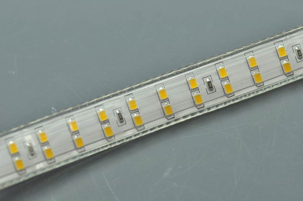 Double Row SMD 2835  AC 110V Strip 220V Strip 240V Strip Light 12MM 120LED 1M 5050 Single Color High Voltage Rope Light(1-100meters)