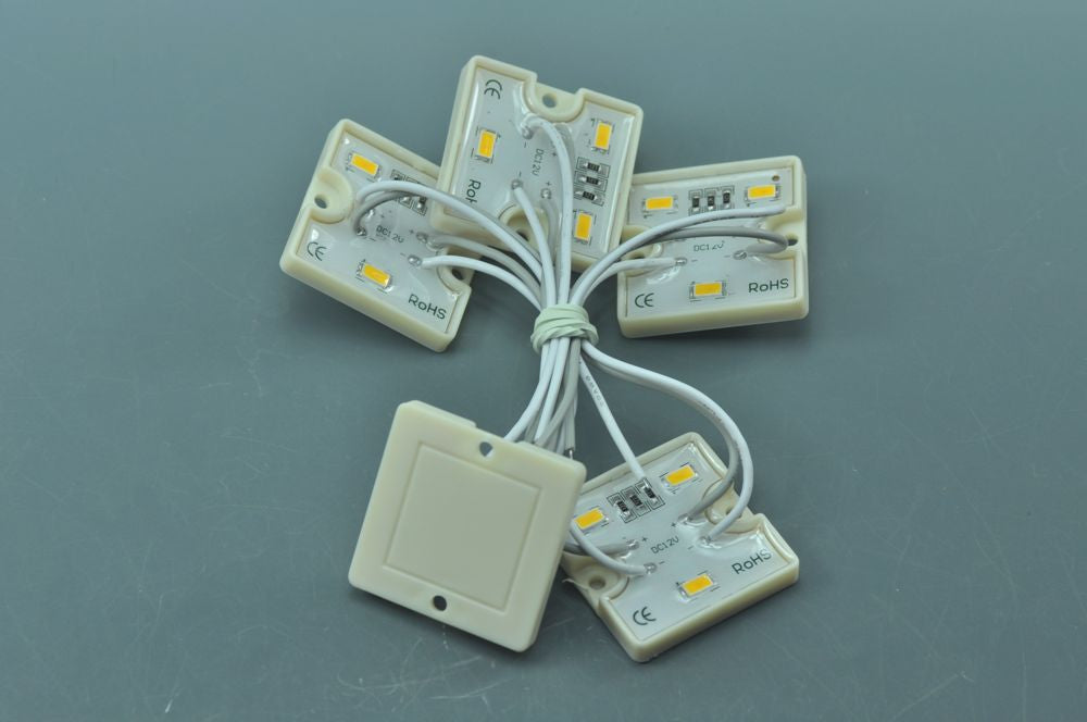 5630 SMD LED Modules 5630 3 LED Modules 36x36x5MM 12V 0.24W Waterproof IP65 Modules
