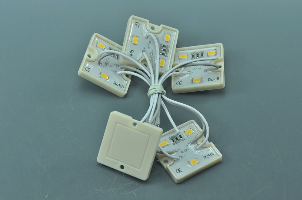 5630 SMD LED Modules 5630 3 LED Modules 36x36x5MM 12V 0.24W Waterproof IP65 Modules