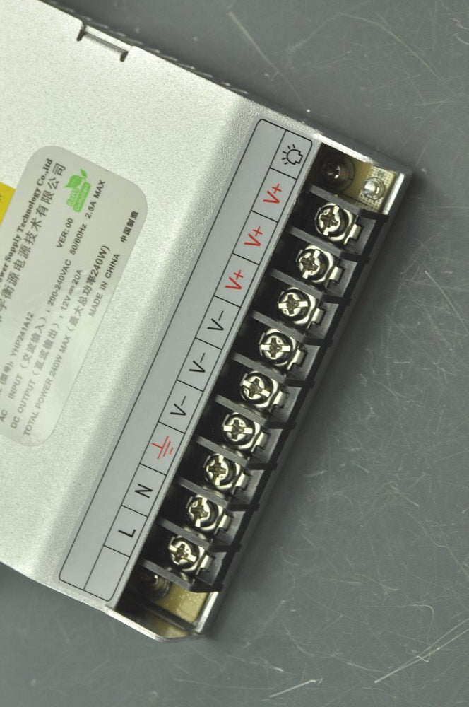 240 Watt LED Power Supply 12V 20A LED Power Supplies AC 200 - 240V For LED Strips LED Light