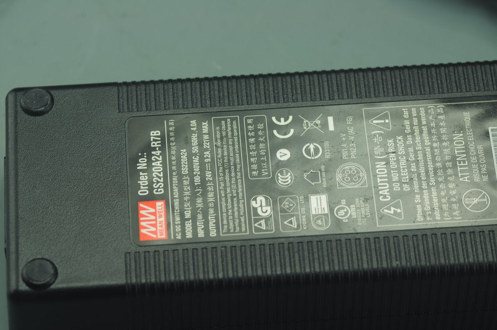 MEAN WELL 24V 9.21A 221W AC Power Supply  GS220A24 5.5mm x 2.1mm DC Male output For LED Strip light Driver 24v