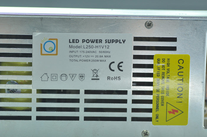 250 Watt LED Power Supply 12V 20.8A LED Power Supplies For LED Strips LED Lighting