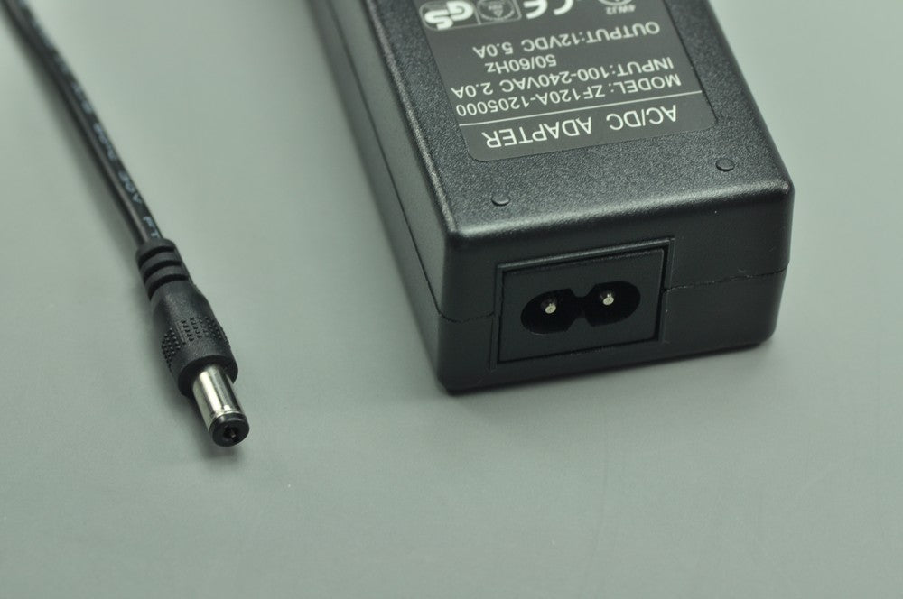 12V 5A Adapter Power Supply 60 Watt LED Power Supplies UL Certification For LED Strips LED Lighting