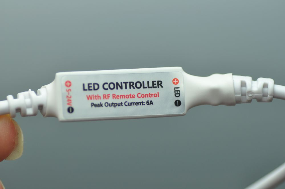 Mini RF Wireless Single Color LED Remote Controller for 3528 5050 5630 LED Strip  Light