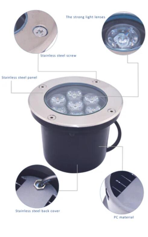 1W / 3W / 5W /7W IP67 Waterproof Underground Fixture Landscape Uplighting Well LED Garden Lights
