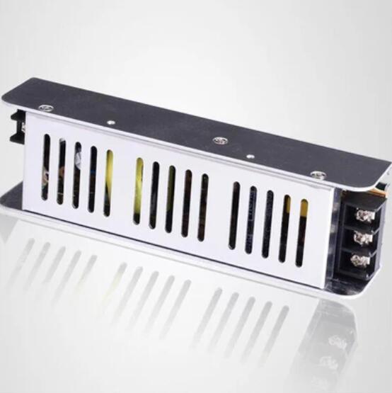 Low Profile Slim Metal House Screw Terminal Adapter Power Supply 110-220V AC to 12V DC