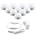 Hollywood Style LED Vanity Mirror Lights Kit with 10 Dimmable Medium Size Light Bulbs, Perfect for Makeup Vanity Table Set in Dressing Room