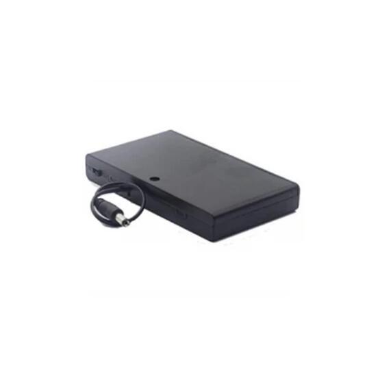 Hot Sale 8x AA Battery 12V Storage Holder Box Case Battery Pack with ON-OFF Switch Black with DC plug cable in side