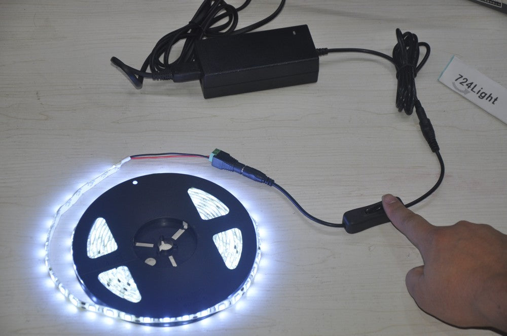 Single color With ON-off Swith 5050 3528 5M  light Strip Kit