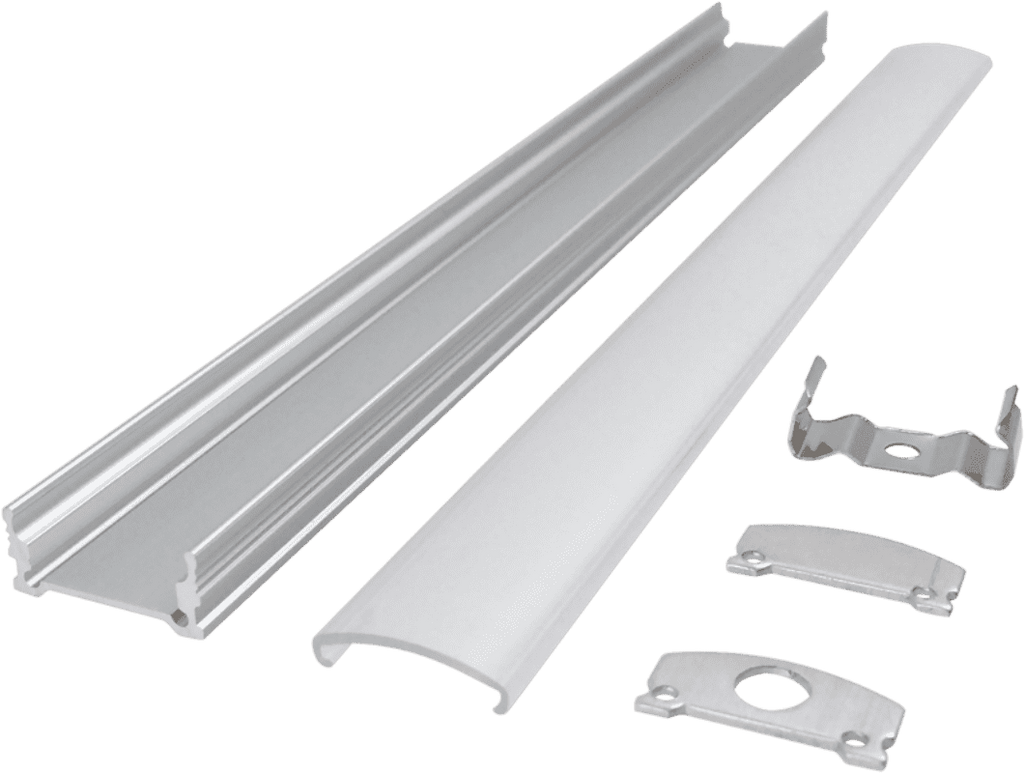2010 bottom PCB15 wide seamless docking cabinet office line light hard light strip aluminum groove shell kit