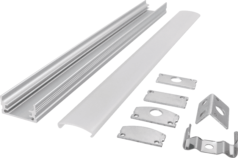 Seamless docking cabinet office linear light installation easy hard light strip aluminum groove shell kit