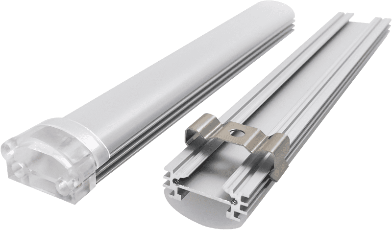 Aluminum Slot Housing Kit with Magnet Magnetic Mounting Shelf Linear Light Hard Light Bar Kit