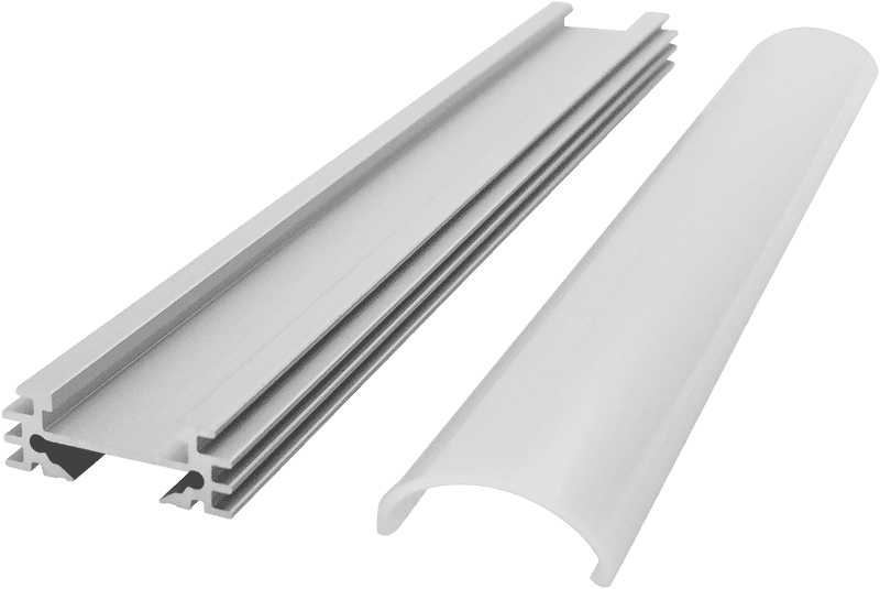 Aluminum Slot Housing Kit with Magnet Magnetic Mounting Shelf Linear Light Hard Light Bar Kit