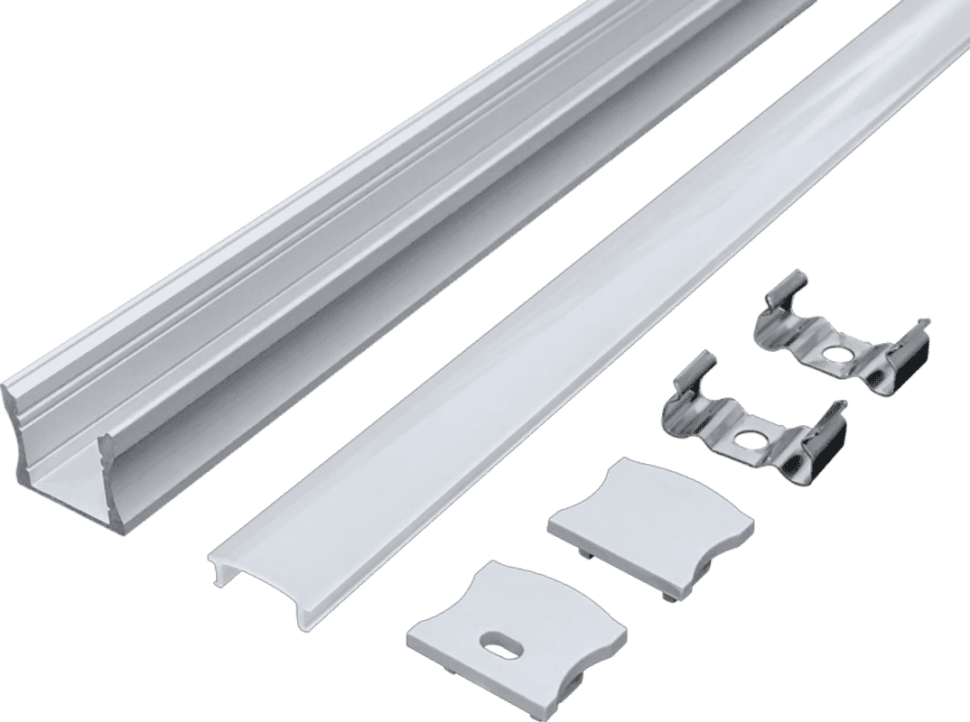 1715 Line Light Aluminum Hard Light Bar Aluminum Slot Shell Kit PC Extrusion