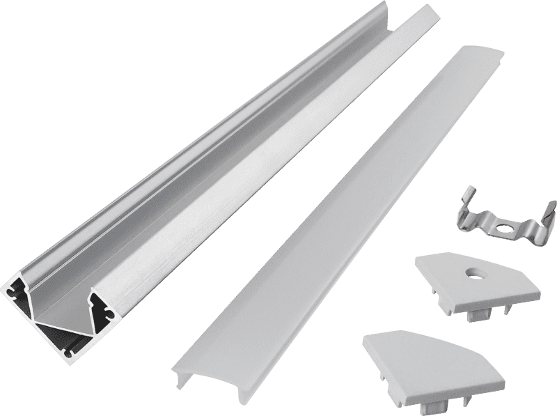 V-type 1818 aluminum groove with PCB12 high line light hard light bar aluminum groove shell kit
