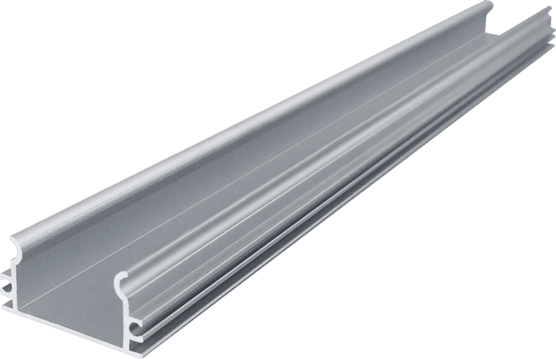 2229 square mask three-sided luminous surface mounted engineering custom line light hard light bar aluminum groove shell kit
