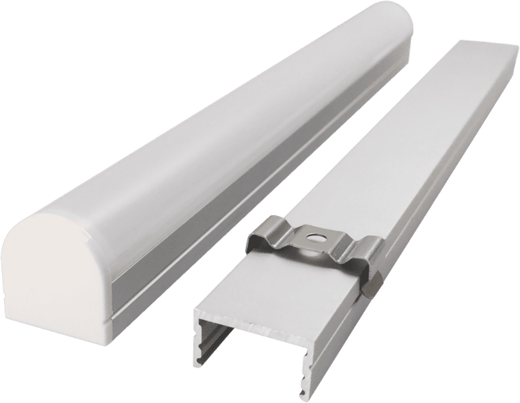 2020LED arc PC linear light hard light bar aluminum shell kit