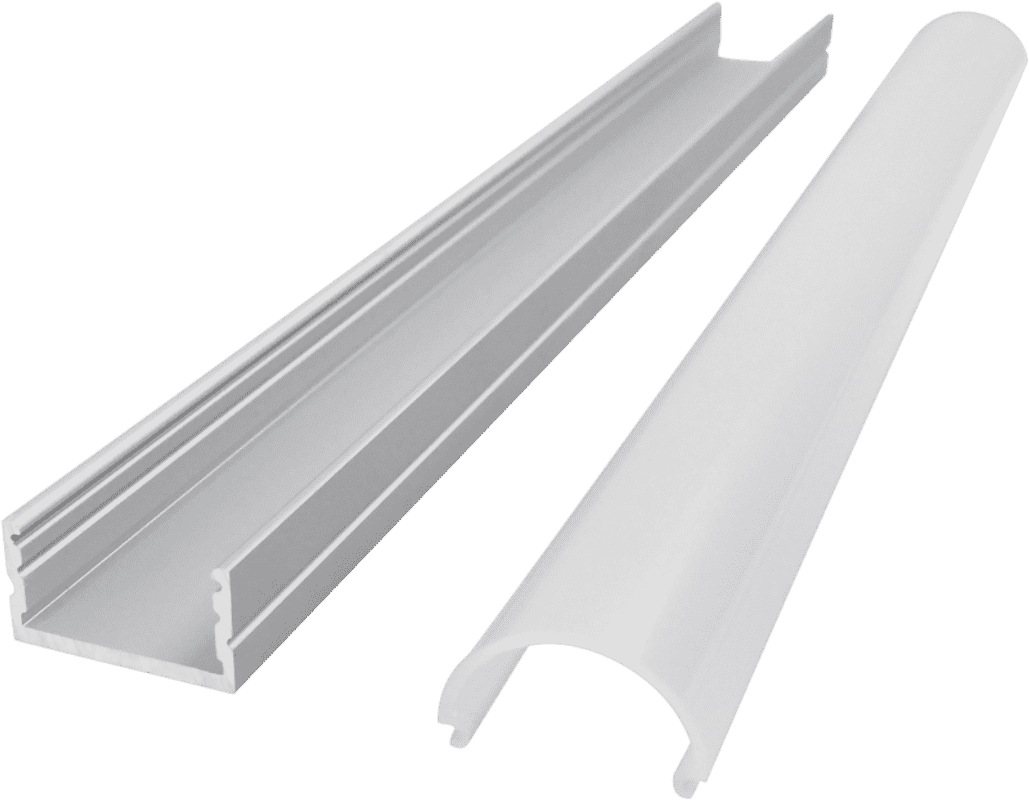 2020LED arc PC linear light hard light bar aluminum shell kit