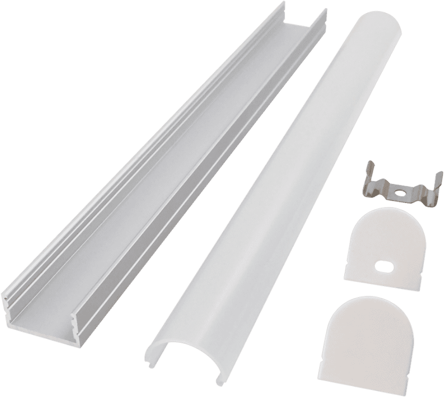 2020LED arc PC linear light hard light bar aluminum shell kit
