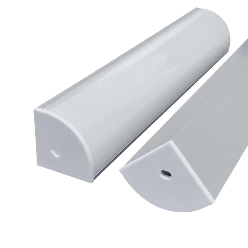 3030 corner lamp cabinet lamp shelf lamp 45 degree V-shaped arc mask triangle line lamp shell kit