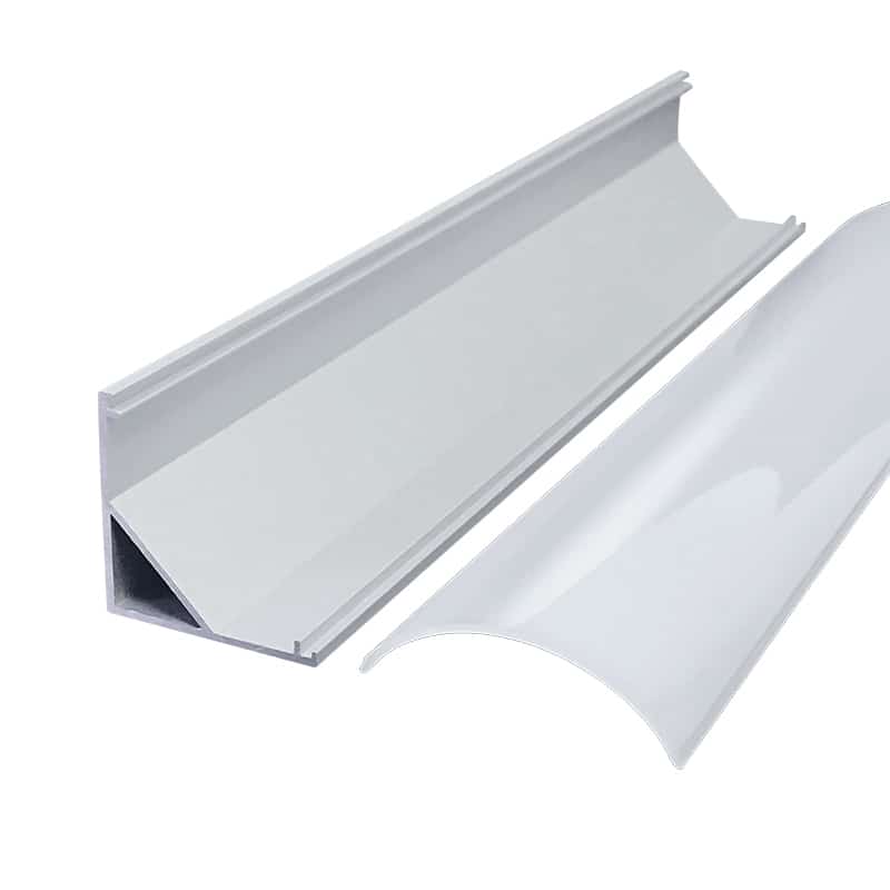 3030 corner lamp cabinet lamp shelf lamp 45 degree V-shaped arc mask triangle line lamp shell kit