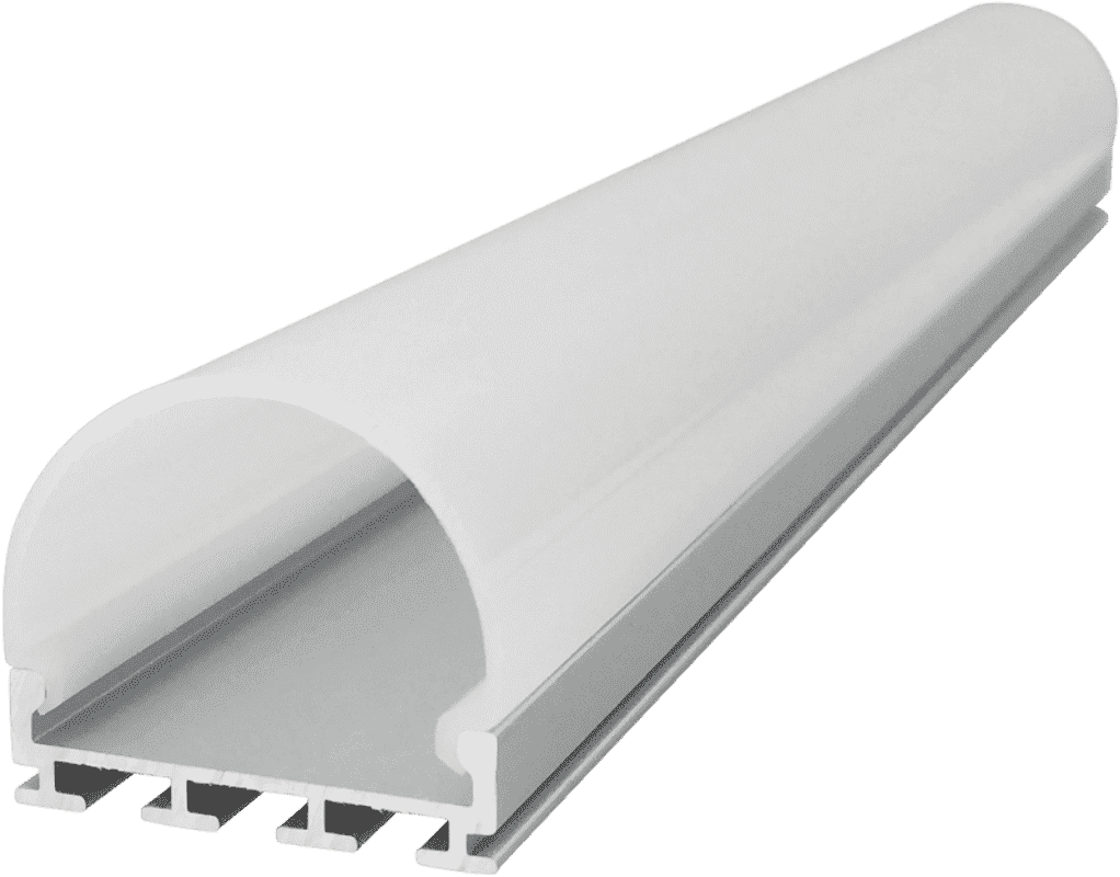 2623LED round PC three-sided light-emitting linear light hard light strip aluminum shell kit