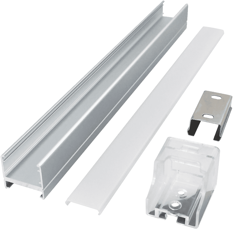 With Magnet Magnetic Mounting Shelf Line Light Hard Light Bar Aluminum Slot Shell Kit