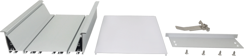 Slotted Edge Recessed Seamless Butt Jointable Linear Light Housing Kit 16550