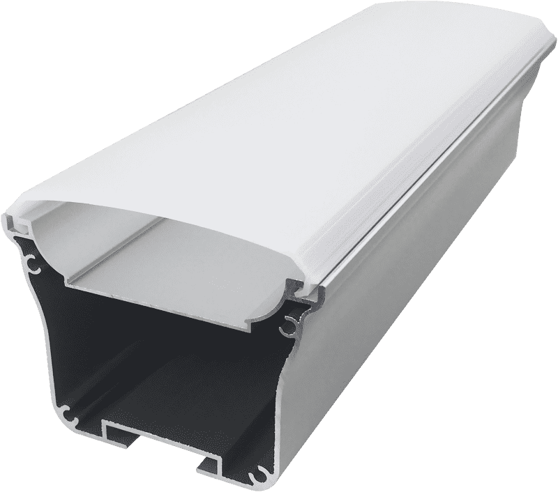 40mm wide linear light hard light bar aluminum groove shell kit