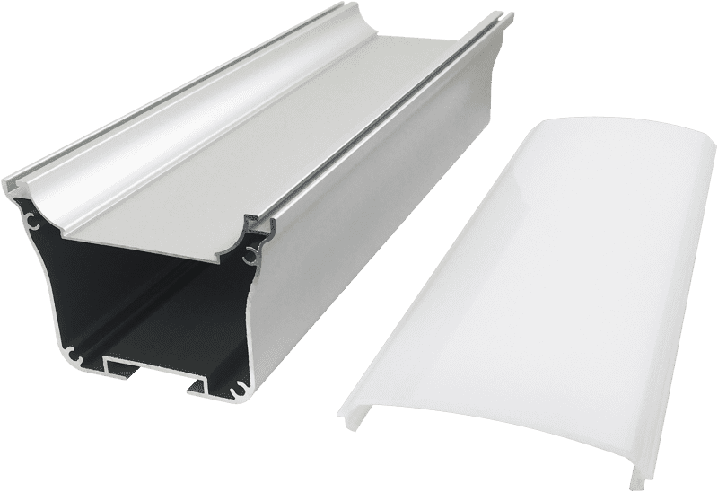 40mm wide linear light hard light bar aluminum groove shell kit