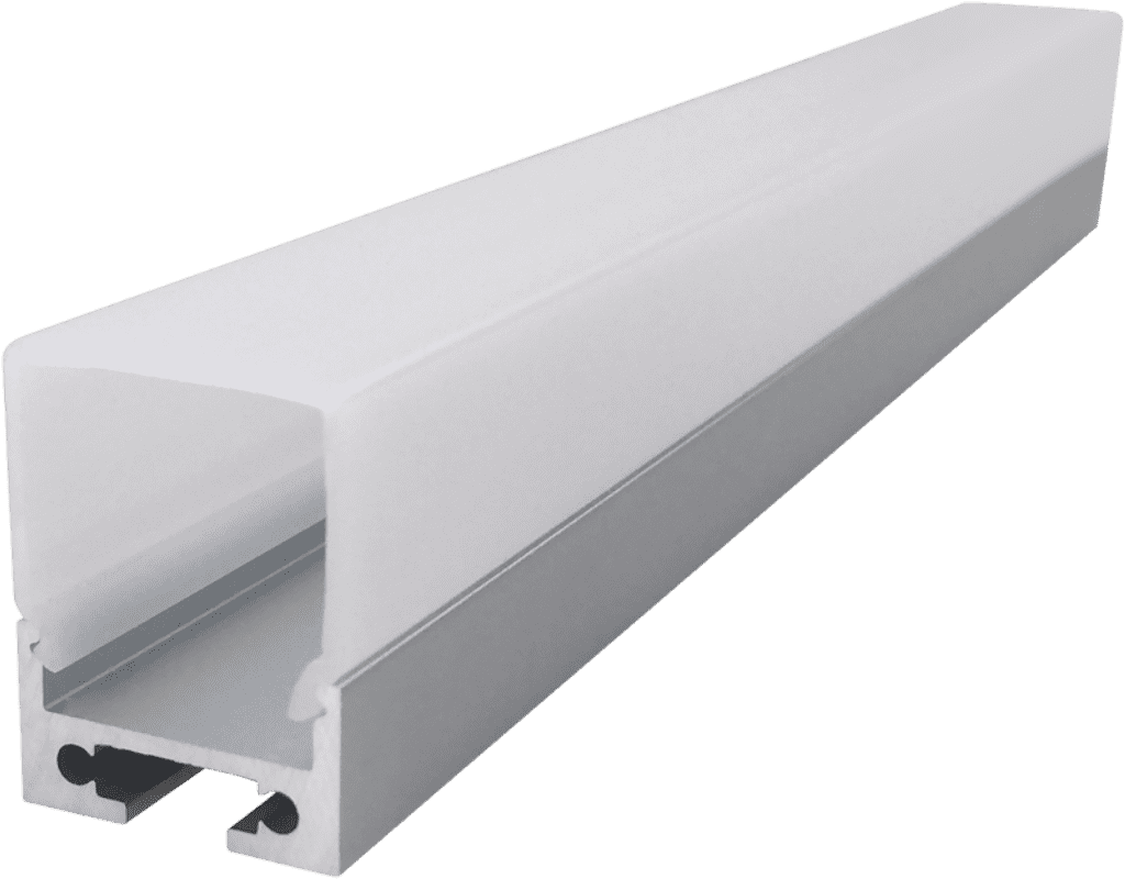 2027LED square PC three-sided light-emitting linear light hard light strip aluminum shell kit