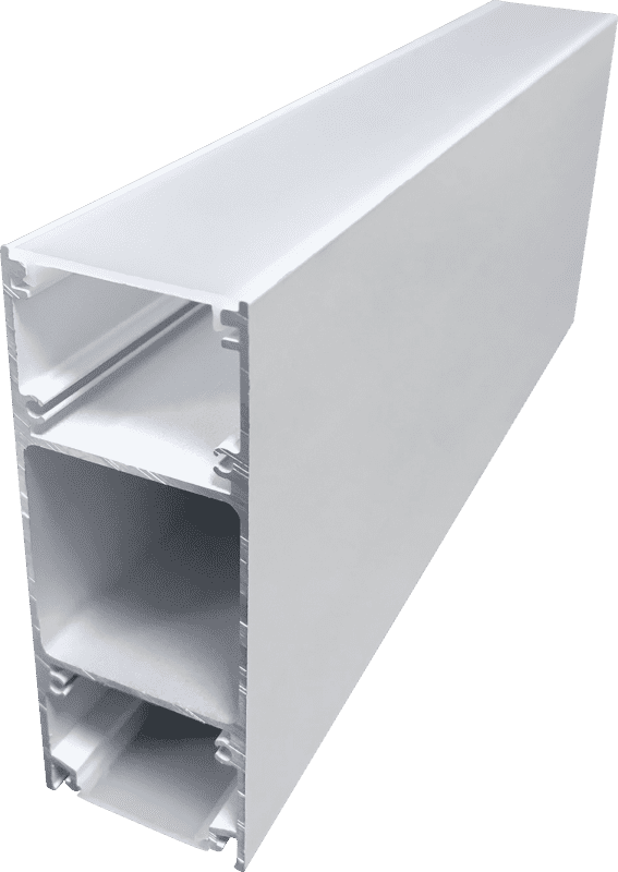 H-type double-sided light-emitting built-in power supply hoisting office commercial high-end line light straight light housing kit