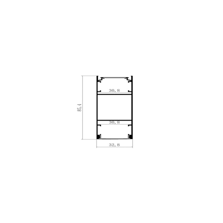 H-type double-sided light-emitting built-in power supply hoisting office commercial high-end line light straight light housing kit