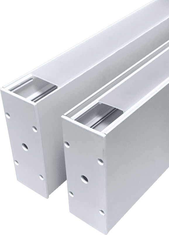H-type double-sided light-emitting built-in power supply hoisting office commercial high-end line light straight light housing kit