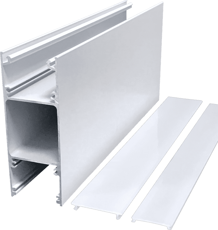 H-type double-sided light-emitting built-in power supply hoisting office commercial high-end line light straight light housing kit