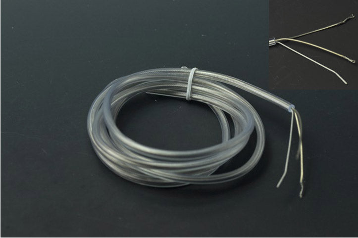 2*0.5 Square Transparent Two Core Steel Wire chandelier LED Power Cable For Decorative Lighting
