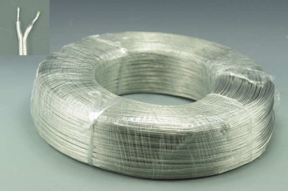 Transparent TWO 2Pin  LED Extension  Tinned Copper Wire Cable Wire Cord Free Cutting 1M - 100M (3.28foot - 328foot) 22AWG for led strips single color 3528 5050 Strip Light